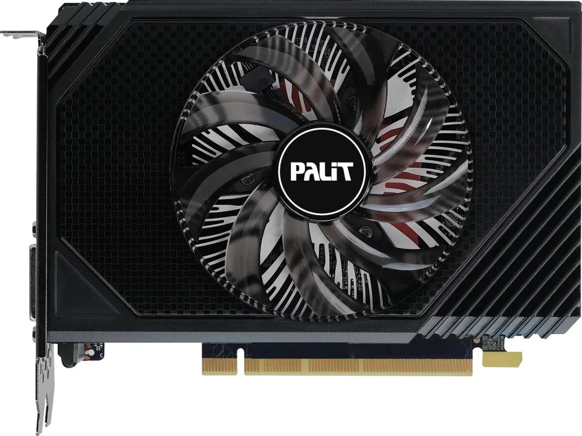 Видеокарта Palit NVIDIA GeForce RTX 3050 RTX3050 STORMX OC 6ГБ StormX, GDDR6, OC, Ret [ne63050s18j