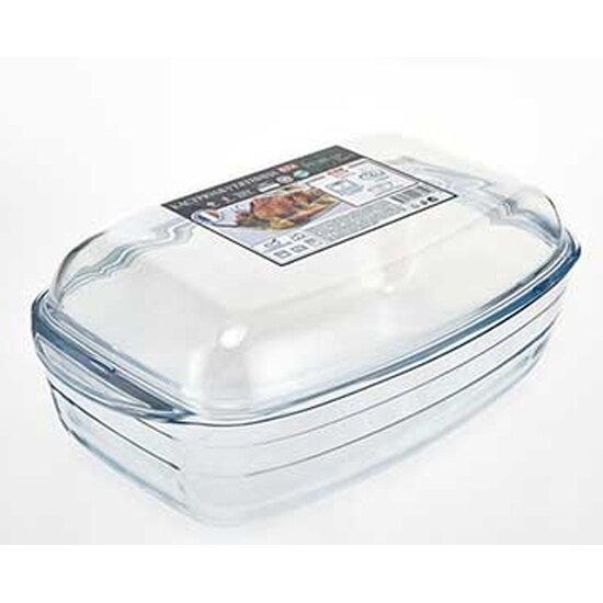 Кастрюля-утятница Prima Collection 6.7 л 36х22х15 см стекло(PC9567)