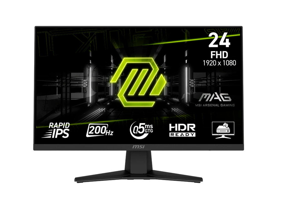 Игровой монитор MSI MAG 244F 24"16:9 FHD(1920x1080), IPS, 0,5ms(GTG) 1000:1, 200HZ, черный — фото 1