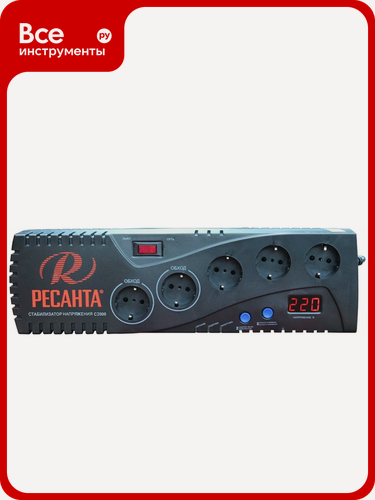 Изображение товара Стабилизатор, Ресанта, Ресанта С2000 63/6/34, которых имеют функцию, прочный