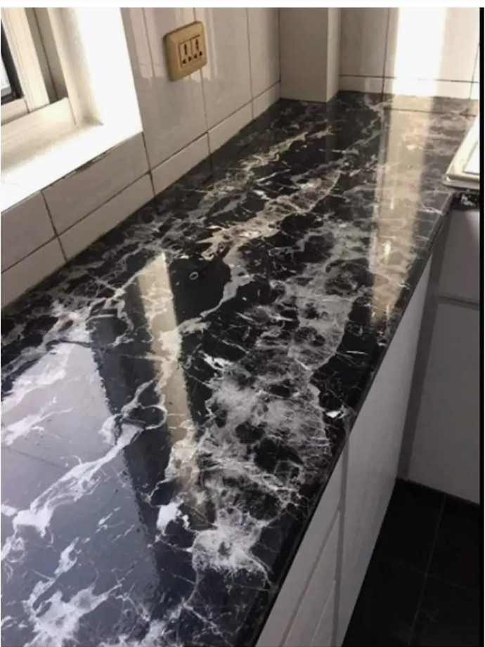 Пленка самоклеящаяся "Мрамор Марми", водостойкая, жаропрочная, 3м x 60см — фото 1