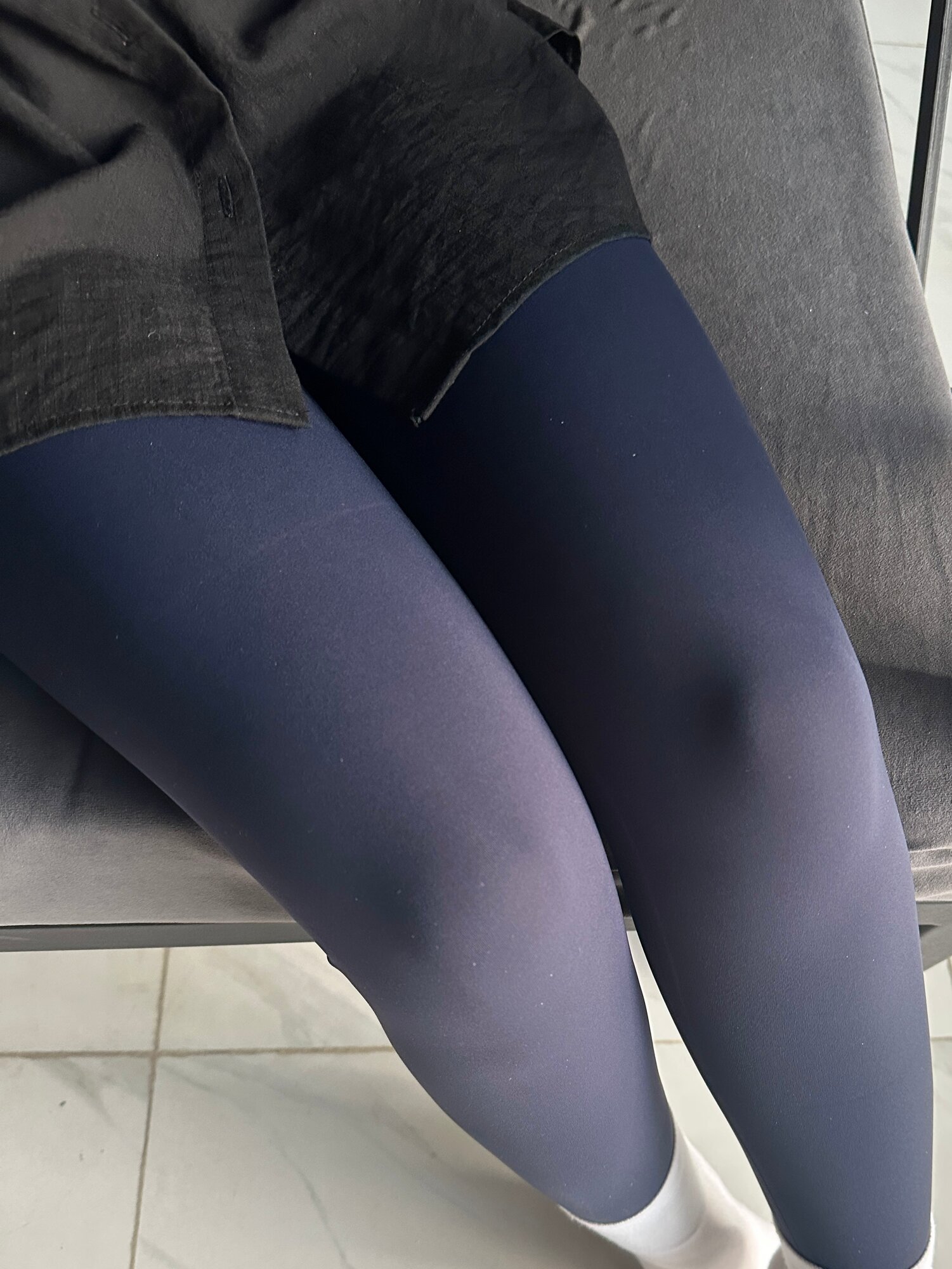 Легинсы Синий, Черный
