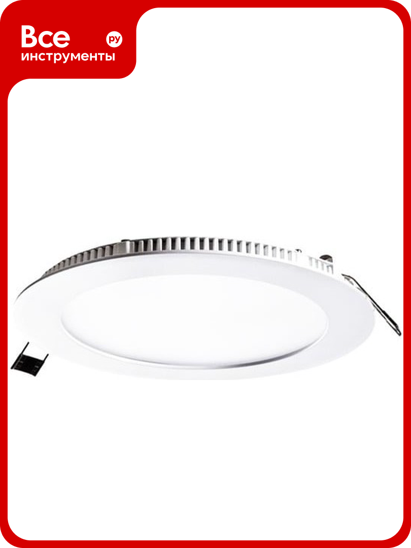 Светильник встраиваемый FL-LED PANEL-R12 4000K D=170мм h=20мм d=155мм 12Вт 1080Лм круглый 606334