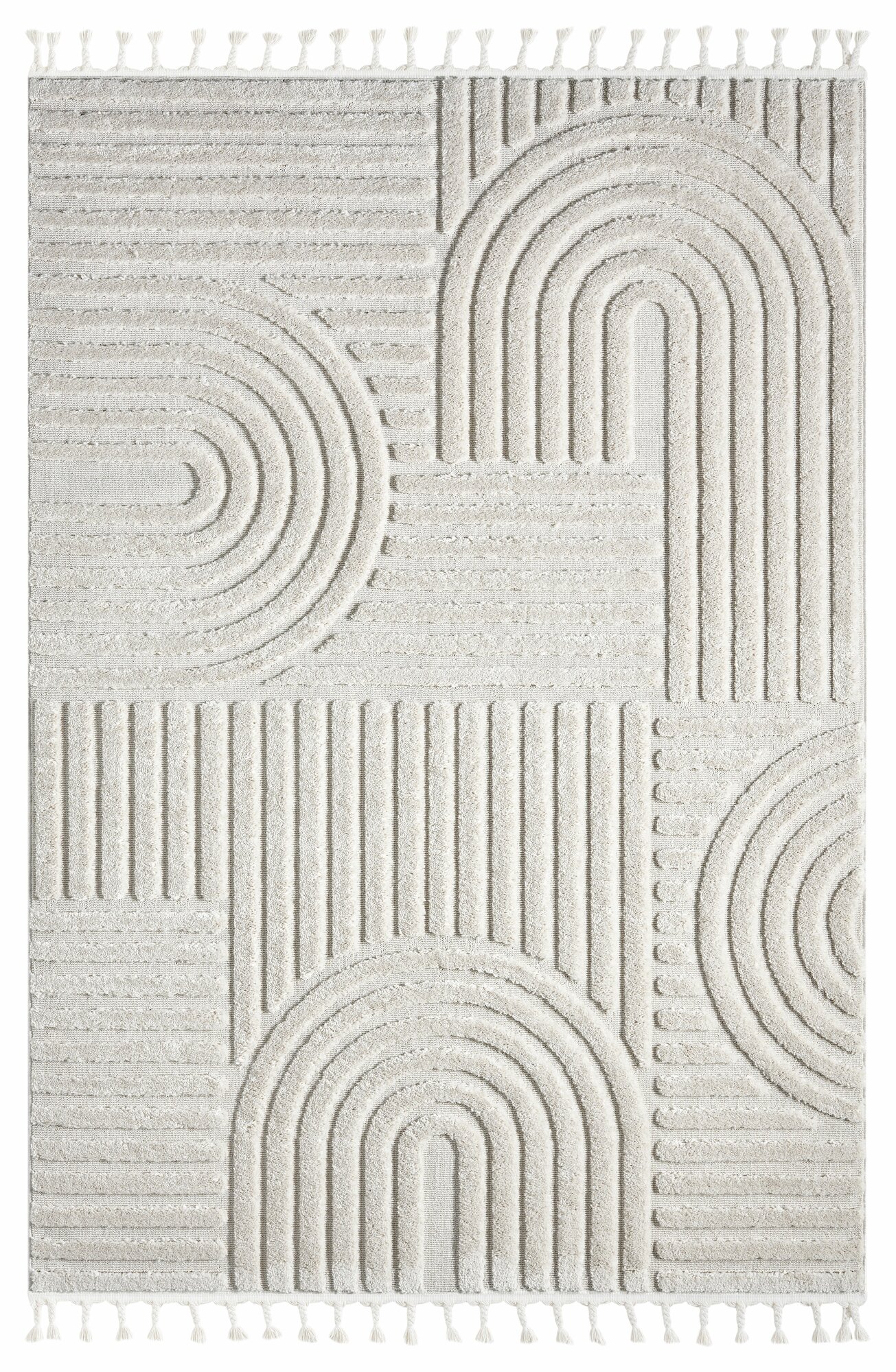 Ковер тканый с двухуровневым ворсом Bilbao BL25 (HM72A) 200х290 см кремовый