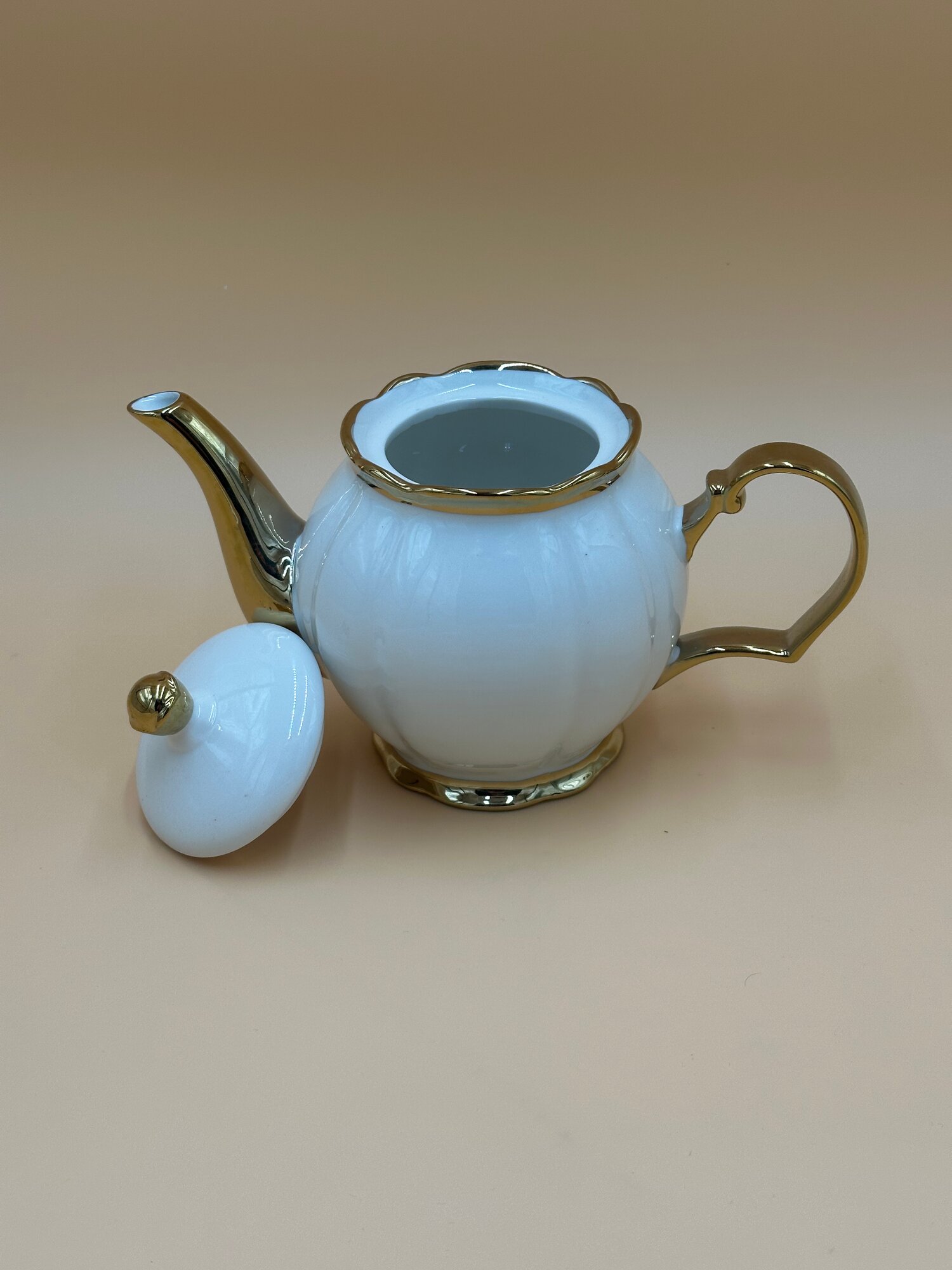 Серия Керамических Чайников "Tea Pot 5 Xashamat" Золотыми линями — фото 1