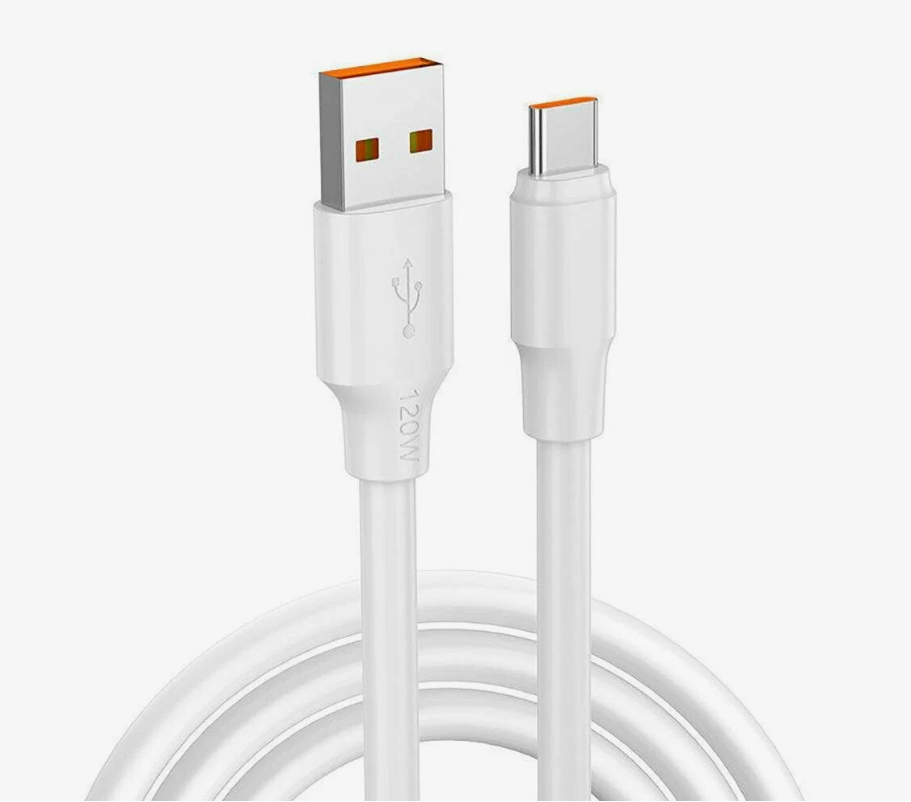 Кабель USB Type C, быстрая Turbo зарядка, для iPhone/Redmi/Poco, 1 м, 6A