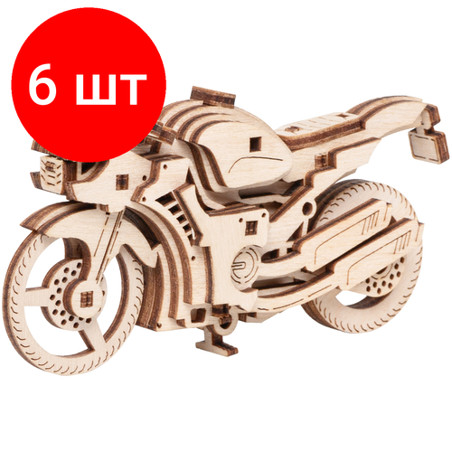 Комплект 6 шт, Конструктор деревянный ТРИ совы 