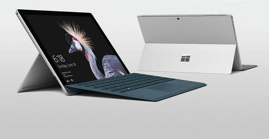 Ноутбук трансформер Microsoft Surface PRO 5 , Core i5-7200U 2.5ГГц, Память 8 ГБ, Диск 256Гб SSD, Intel HD , Сенсорный 12.5" Экран (2736*1824 )