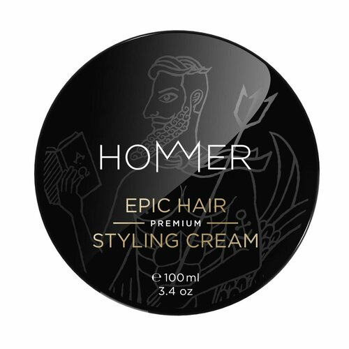 Крем для укладки волос / Hommer Epic Hair Premium Styling Cream