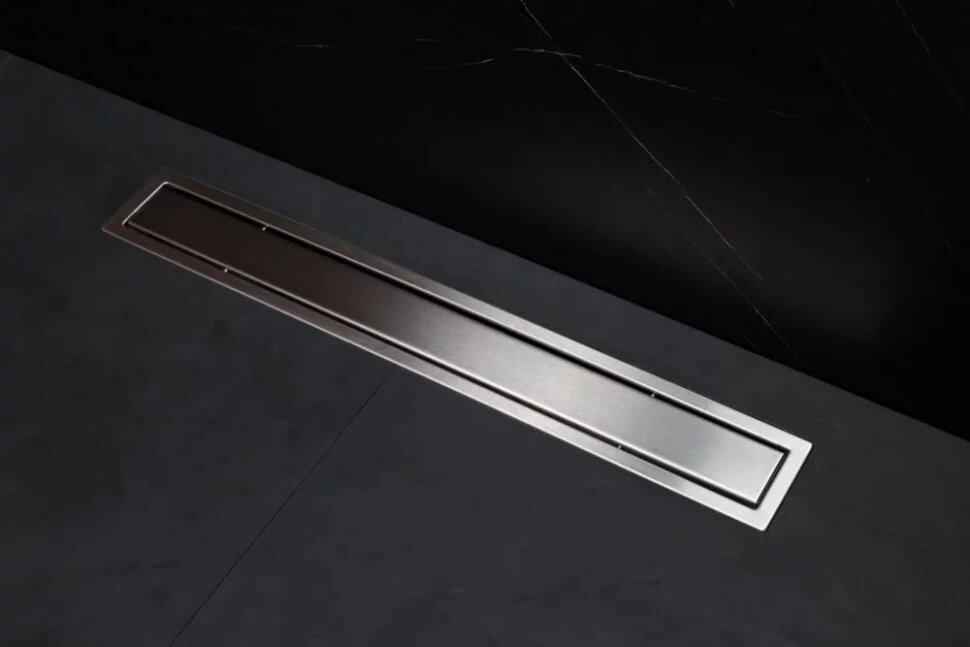 Душевой трап (лоток) Bettoserb Premium Line 13100006 85 см с решеткой 2 в 1 под плитку матовый хром