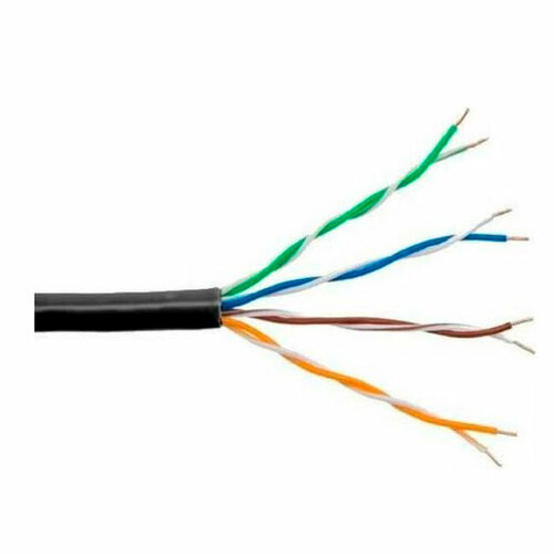 Кабель сетевой Bion BCL-U5451-301 U/UTP 305м black кабель ftp indoor 4 пары категория 5e 5bites одножильный омедненный алюминий 305 м синий