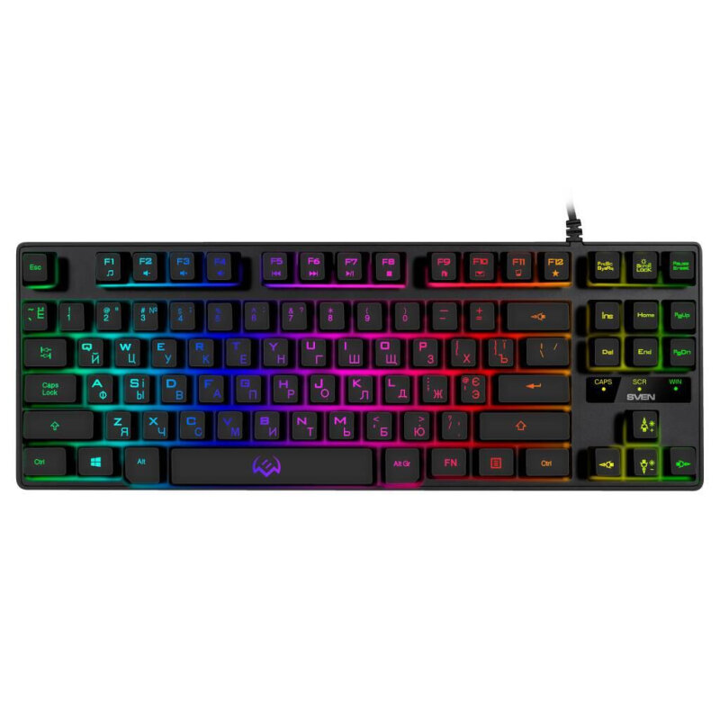 Клавиатура Sven KB-G7400 (87кл, 12 Fn функций, подсветка) (SV-019488)