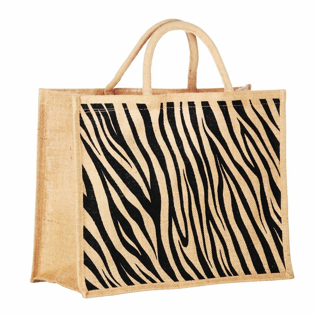 фото Сумка хозяйственная джутовая, 43x34x19см