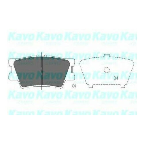 Колодки тормозные RAV 4 06]/CAMRY 2.4/3.5 06] задние, KBP9086 KAVO PARTS KBP-9086