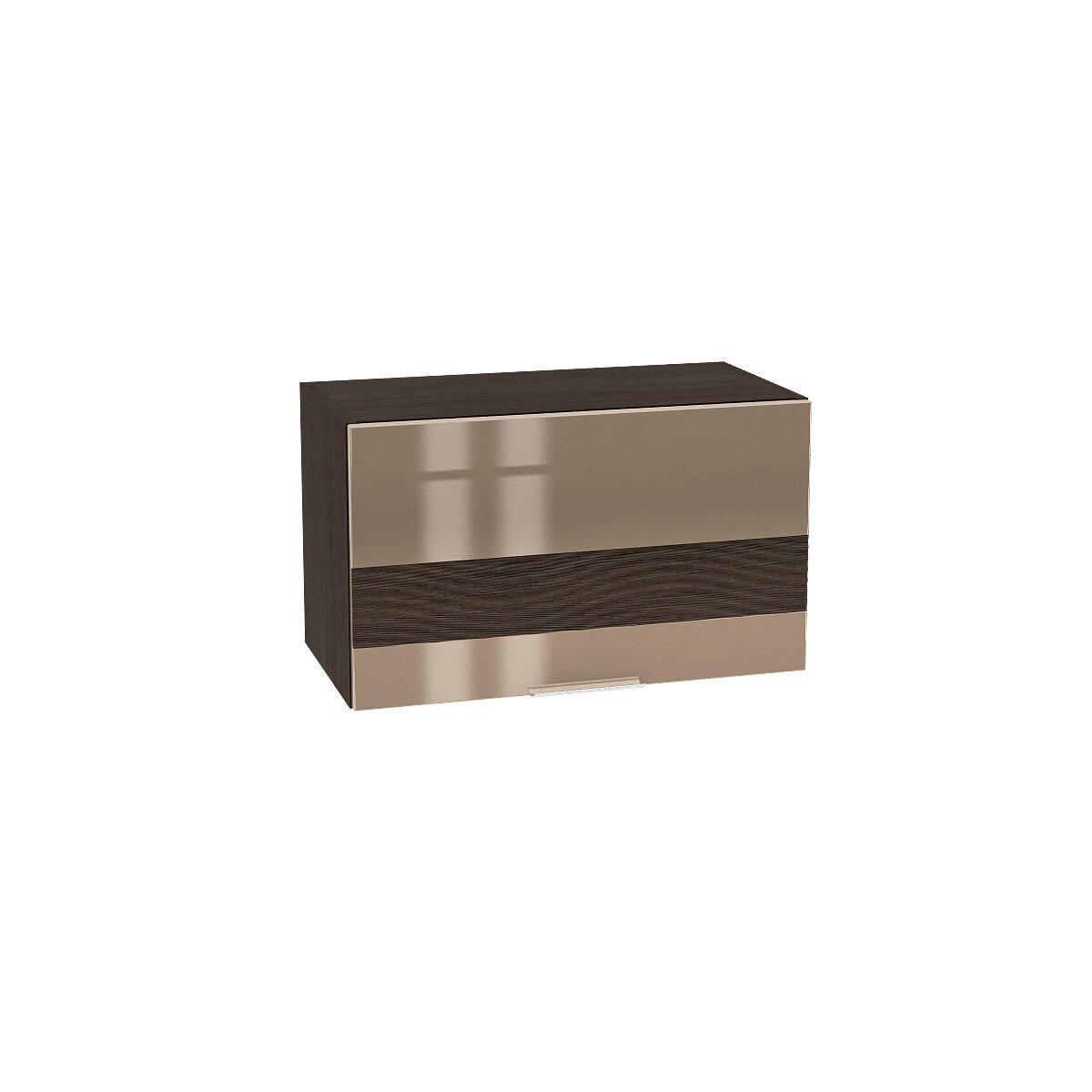 фото Кухонный модуль навесной, Валерия, ШВ1000 Белый / Белый металл