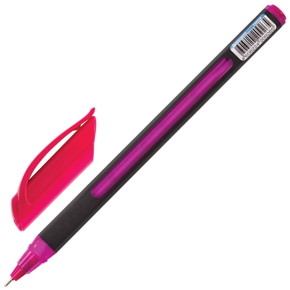 Ручка шариковая масляная BRAUBERG "Extra Glide Soft Color", СИНЯЯ, узел 0,7 мм, линия письма 0,35 мм, OBP156 - фото №7