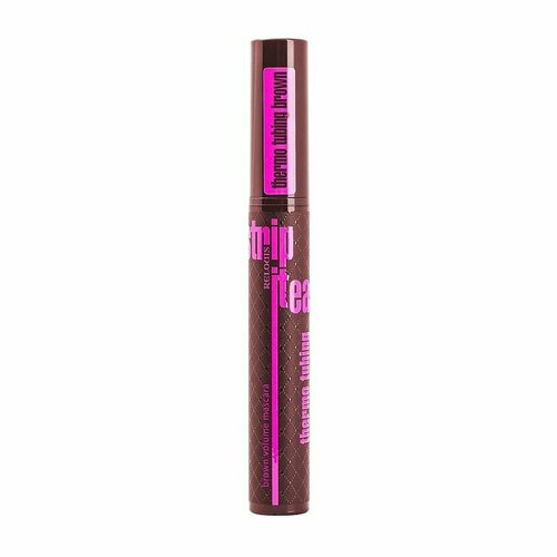 фото Relouis тушь для ресниц объемная strip it easy thermo tubing, коричневая