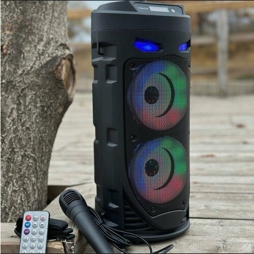 Портативная колонка с Bluetooth и функцией караоке 3500₽