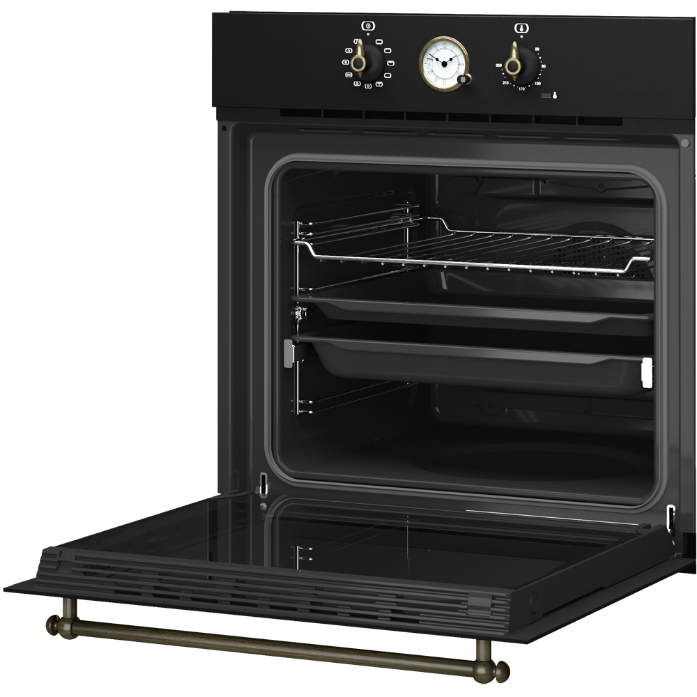 Электрический духовой шкаф TEKA HRB 6300 ATB BRASS, черный - фото №15