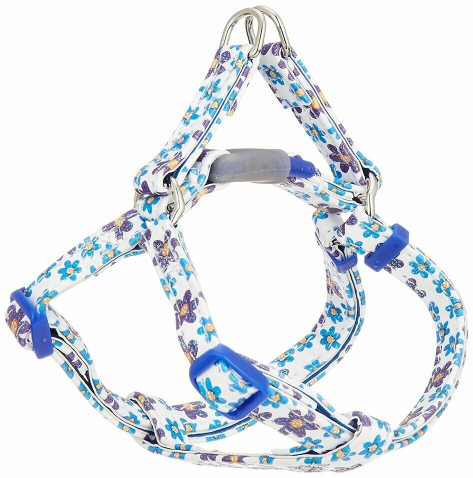 Шлейка эргоанатомическая Japan Premium Pet с двойной фиксацией антисрыв и силиконовым креплением для собак до 6 кг