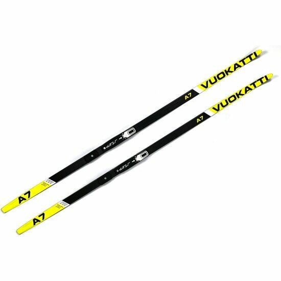 Лыжный комплект Vuokatti без палок NNN Step-in (Wax), Black/Yellow, 190 см