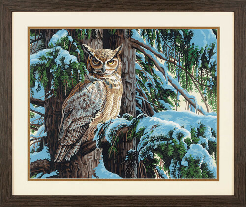 Изображение товара 73-91772 Набор для рисования красками по номерам Great horned owl/Виргинский филин Dimensions