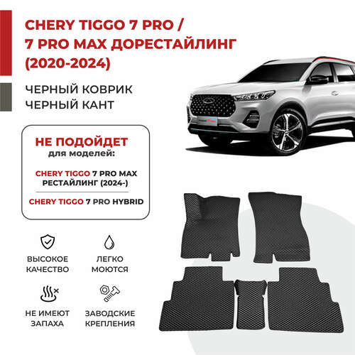 фото 3d автомобильные коврики eva в салон chery tiggo 7 pro / 7 pro max eva-profy