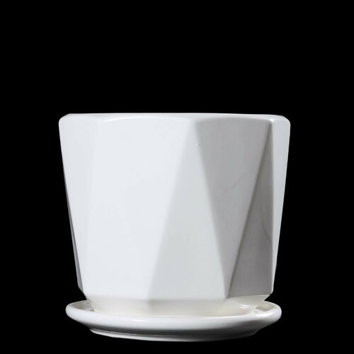 Горшок белый 