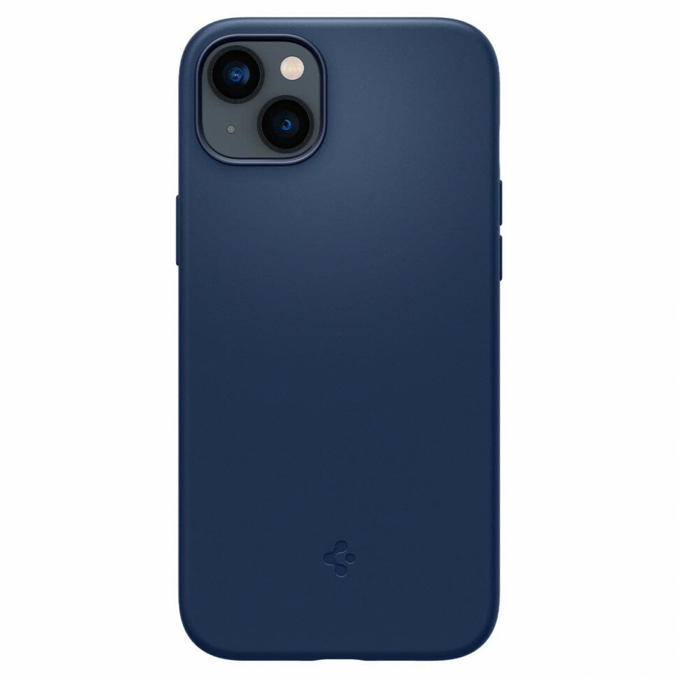 Чехол SPIGEN Silicone Fit с MagSafe для iPhone 14 Plus темно-синий (Navy Blue)