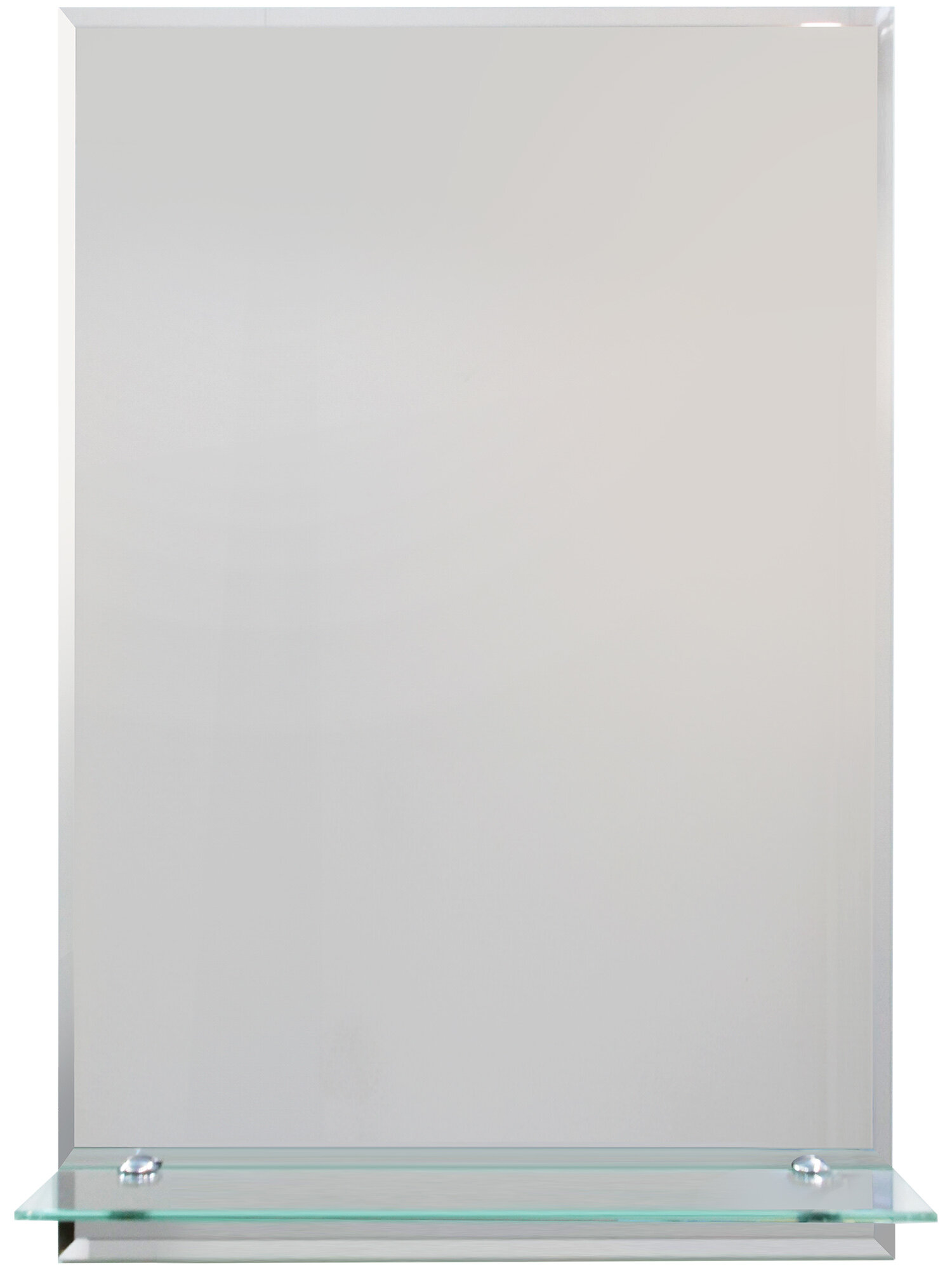 фото Зеркало с полкой 40х60 см с фацетом