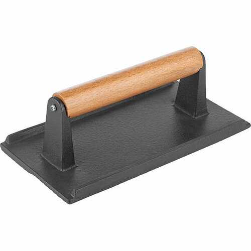 Пресс для гриля Эмбер Каст Мэтт чугун дерево L21 B11см черный светлое дерево 1667₽