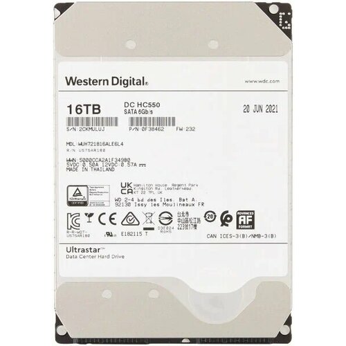 Жесткий диск WD DC HC550 16 Тб 28000₽