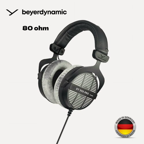 Изображение товара Наушники Beyerdynamic, DT990PRO, 80 Ом, открытые, черно-серые