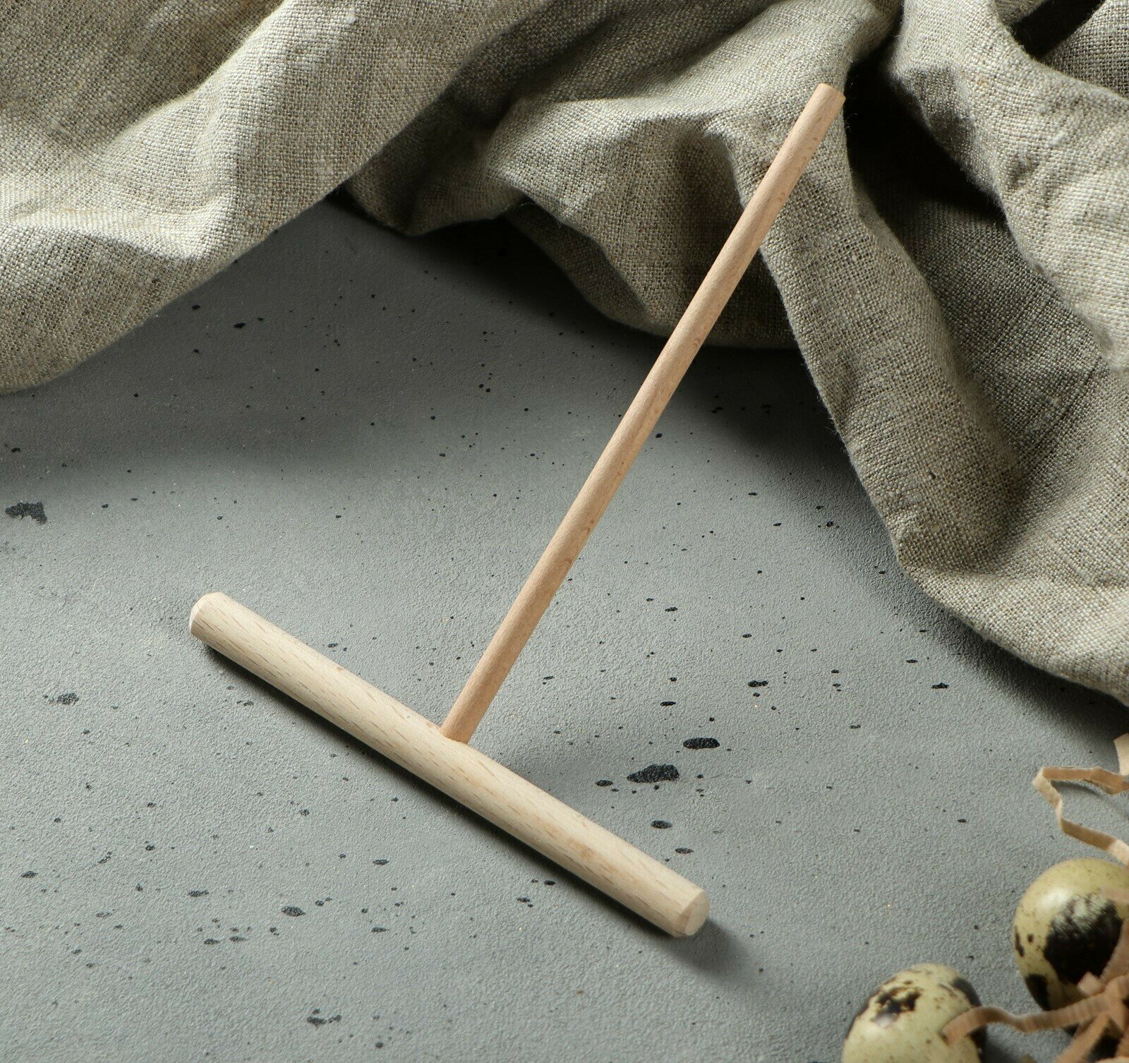 Лопатка для приготовления блинов 150х120мм, бук 4233265