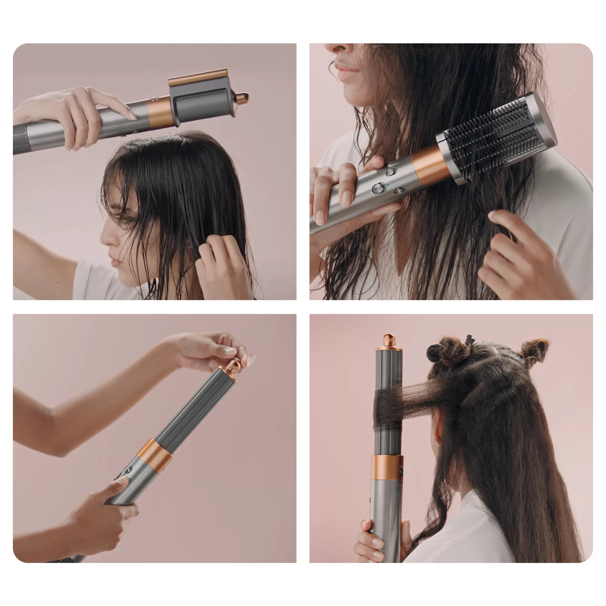 Стайлер Dyson Airwrap Complete Long Volumise HS05 Strawberry Bronze/Blush Pink EU вилка РФ — фото 1