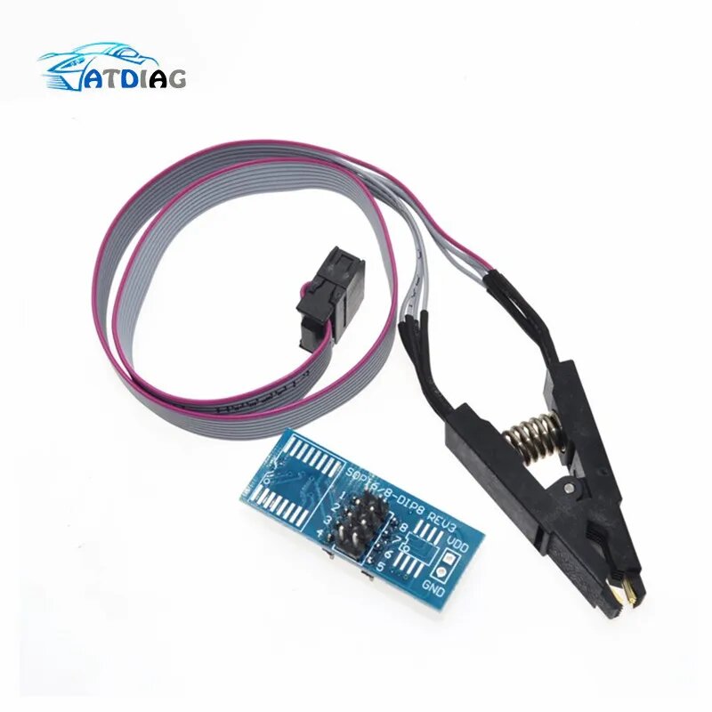 Высококачественный тестовый зажим SOIC8 SOP8 для встроенного программирования EEPROM 93CXX/25CXX/24CXX на USB-программаторе TL866CS TL866A EZP