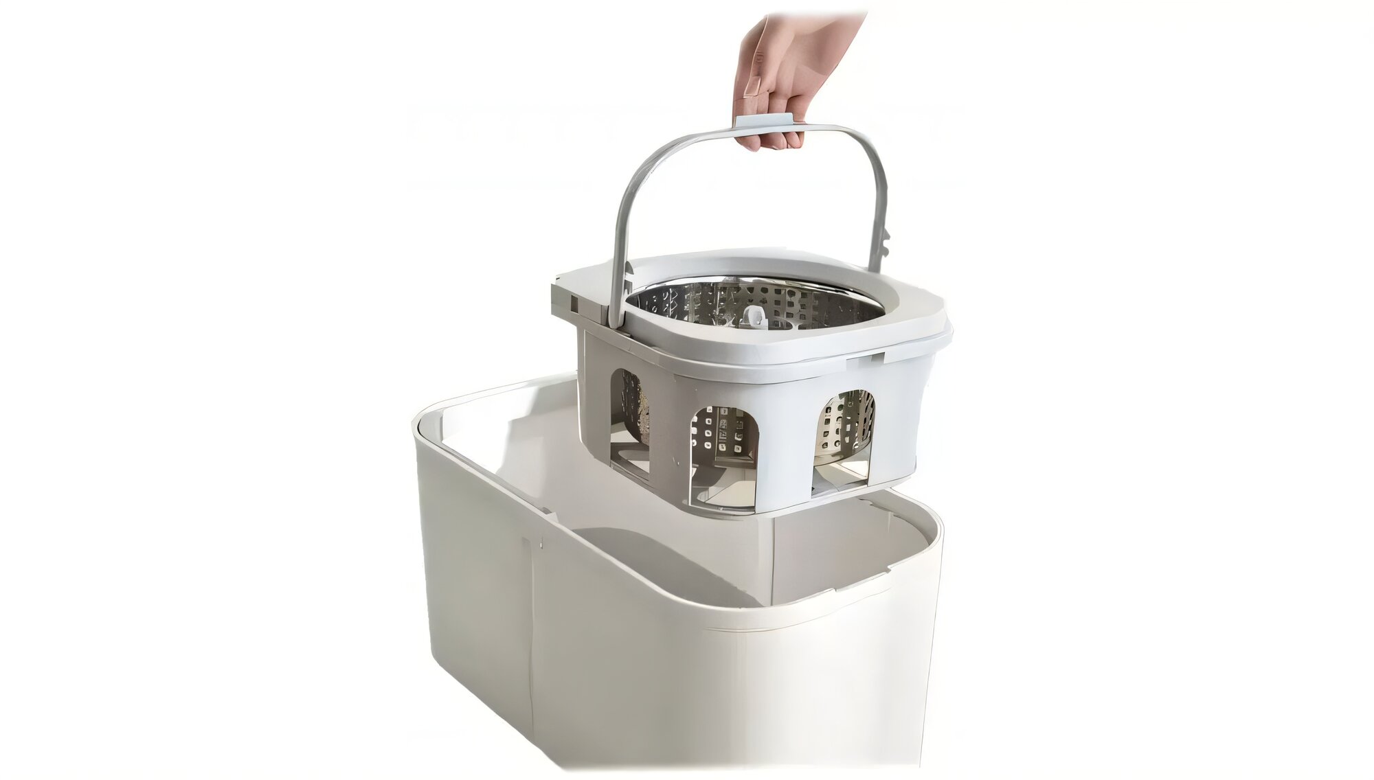 Электрошвабры Xiaomi Набор Xiaomi Quange швабра с ведром-отжимом White QJ030401