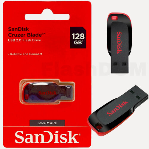 Изображение товара Флеш-накопитель SanDisk 128 ГБ Cruzer Blade