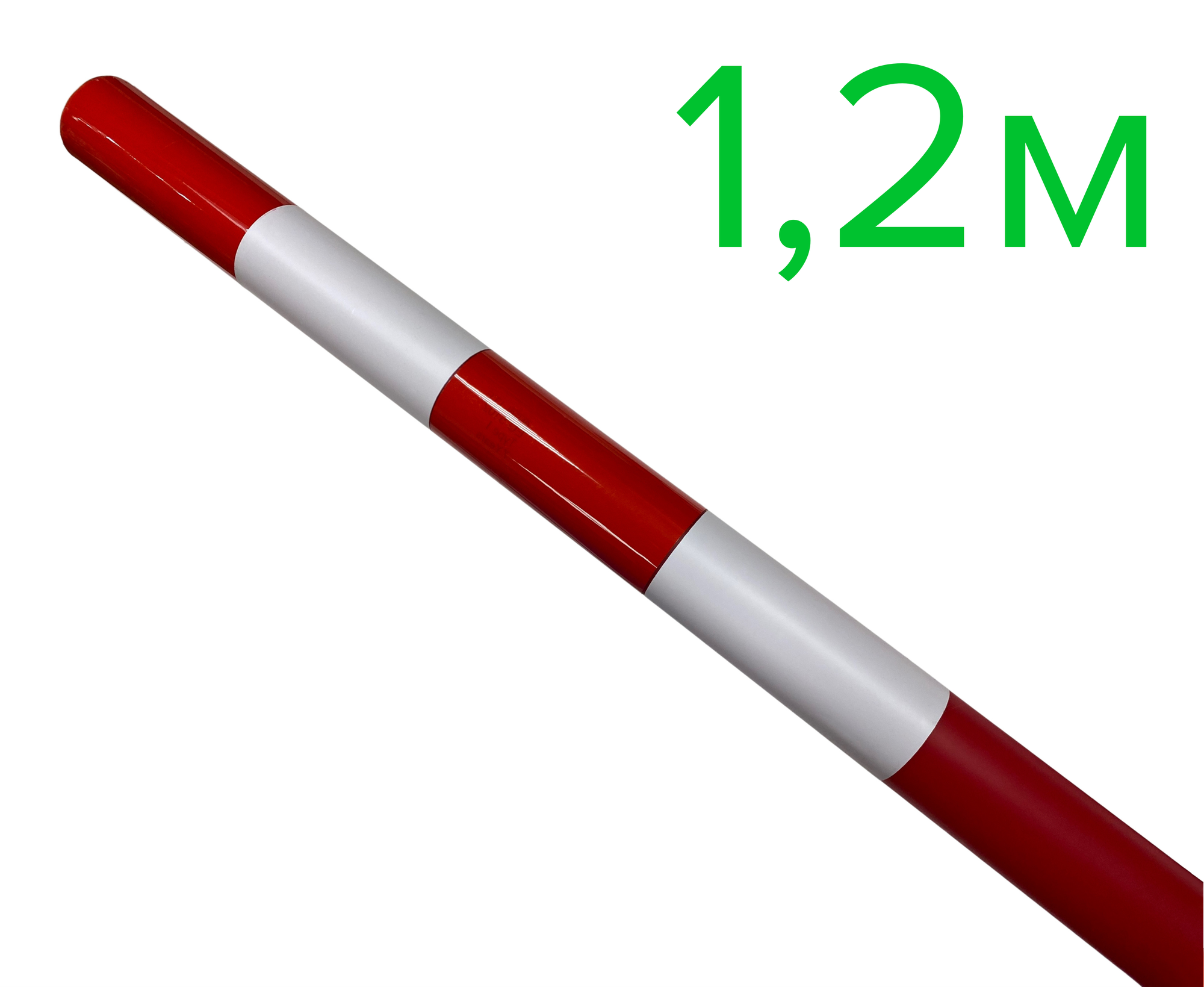 Веха оградительная красная свеоотражающая 1,2 м - 1 шт.