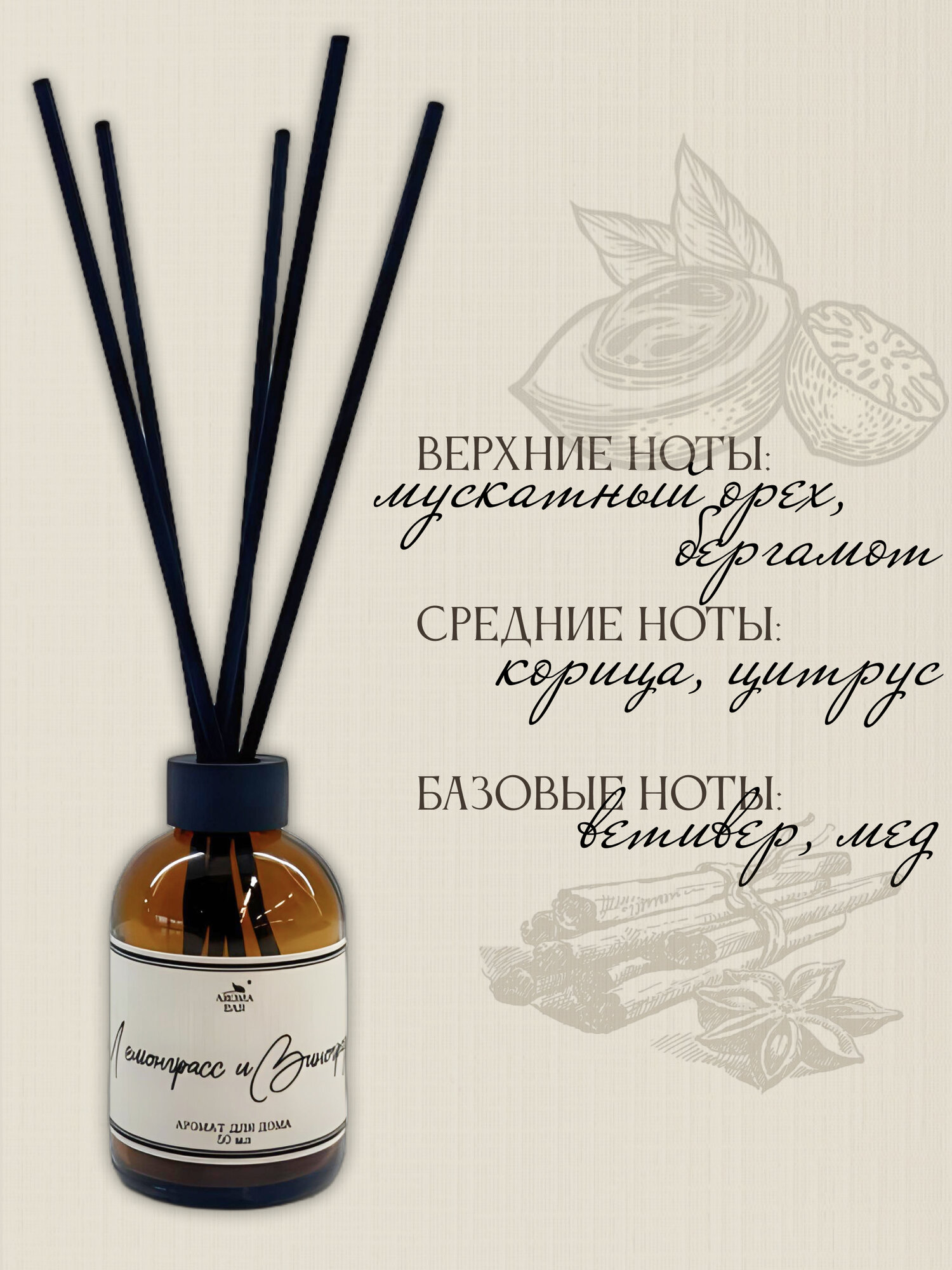 Диффузор для дома ароматический 50 мл — фото 1