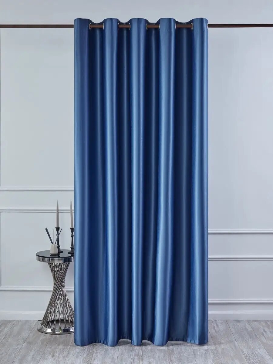 Штора SANPA HOME, для гостиной и спальни, Блэкаут на люверсах 200х260 см-1шт — фото 1