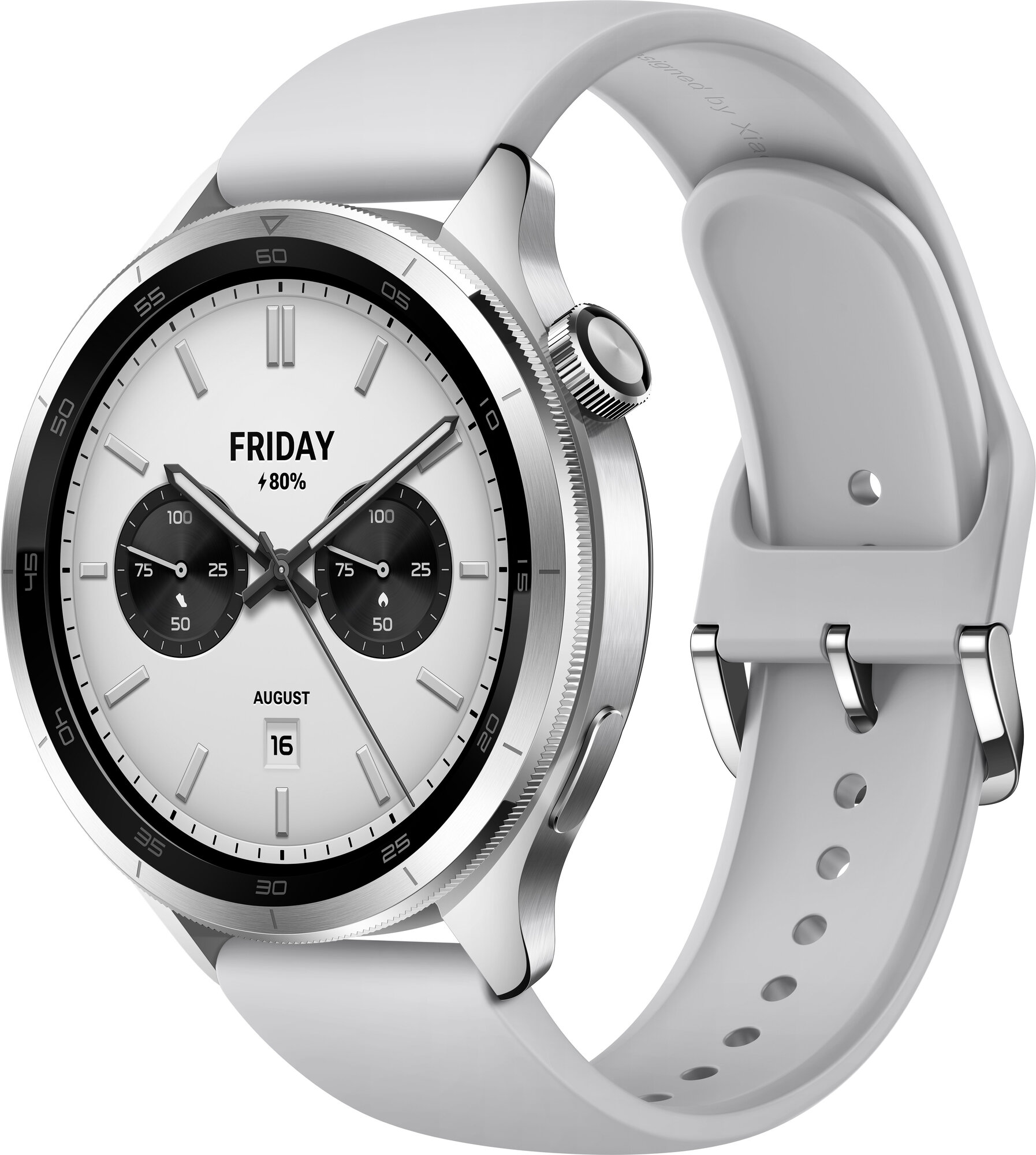Смарт-часы Xiaomi Watch S4 47мм 1.43" AMOLED Серебро(BHR9197GL)，Bluetooth Версия