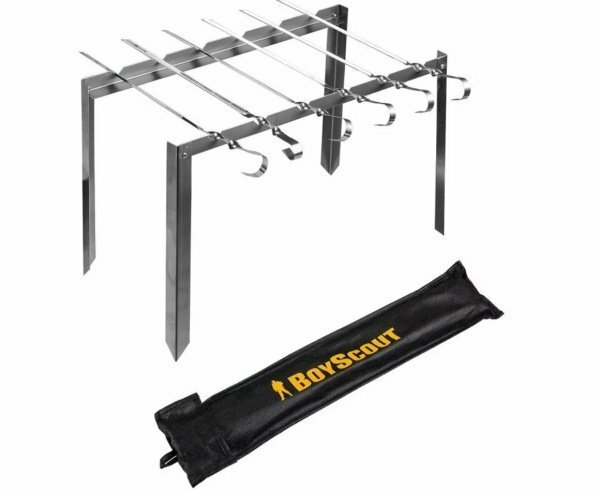 Мангал каркасн Таганок 500x50x270x1,0мм сборн +6шамп BOYSCOUT (10)