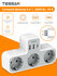Сетевой фильтр TESSAN TS-323-C Grey, 3600Вт, 3 розетки 220В, 2 US...