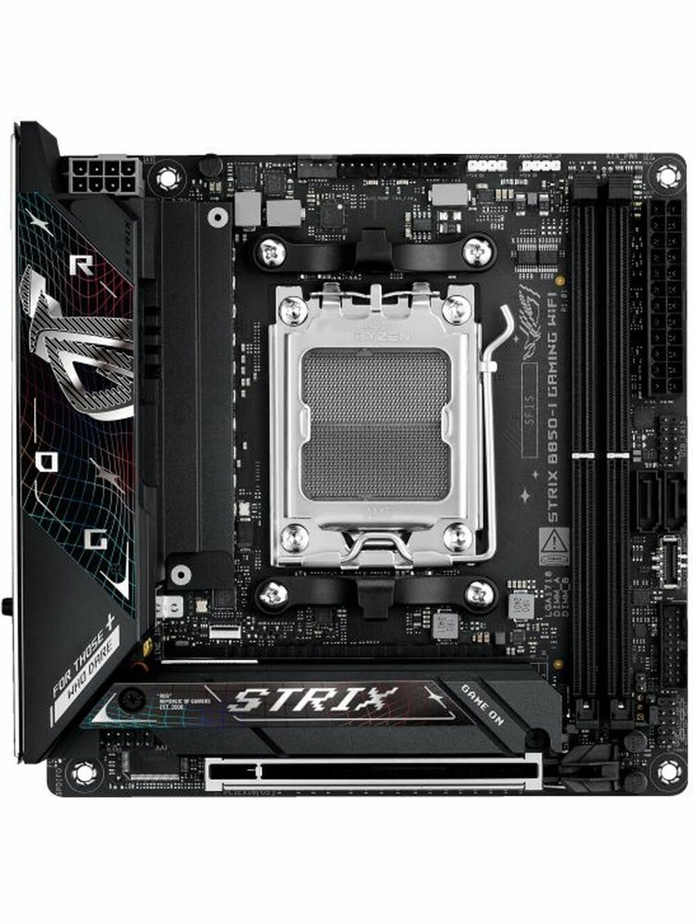 Материнская плата ASUS ROG STRIX B850-I GAMING WIFI (AM5, AMD B850, 128 ГБ, PCIE 5.0), 90MB1K30-M0EAY0