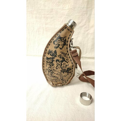 Фляга походная, бурдюк 