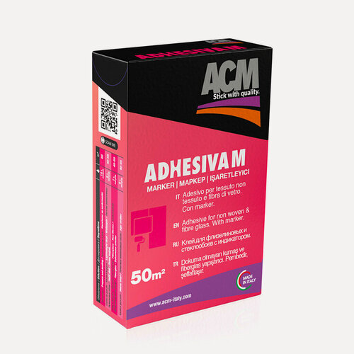 Изображение товара Клей АСМ Adhesiva Marker универсальный, с индикатором, для всех видов обоев, 50 м2, 250 г