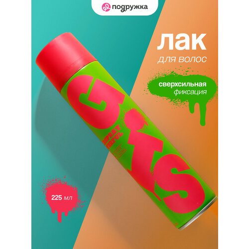Лак для укладки волос GIS POWERFUL сверхсильная фиксация, 225 мл