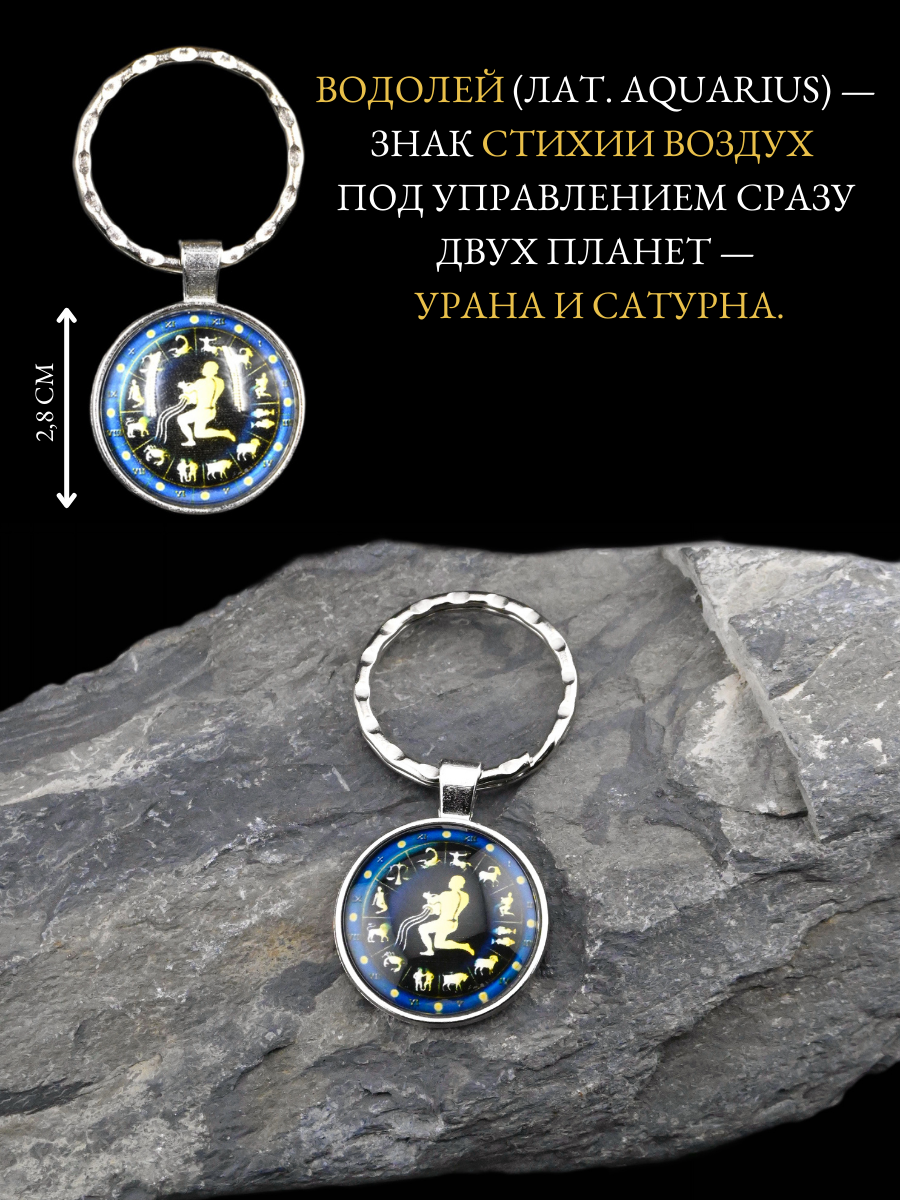 Брелок-талисман для знака зодиака Водолей для поддержки и защиты — фото 1