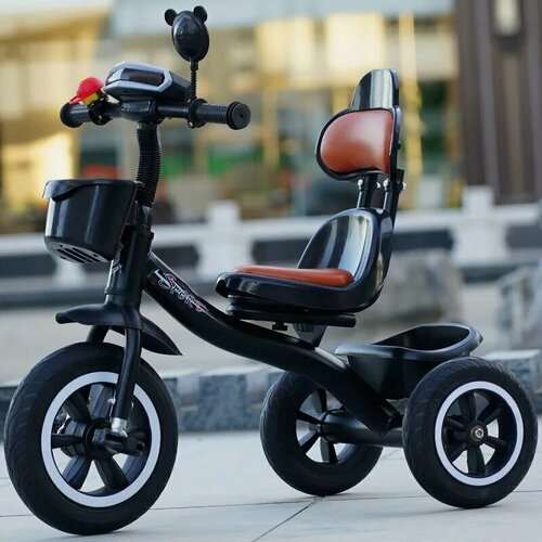 Изображение товара Детский трехколесный велосипед с музыкой и светом для детей 2-5 лет, подарок в комплекте | Велосипед детский